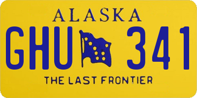 AK license plate GHU341