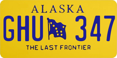 AK license plate GHU347