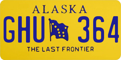 AK license plate GHU364