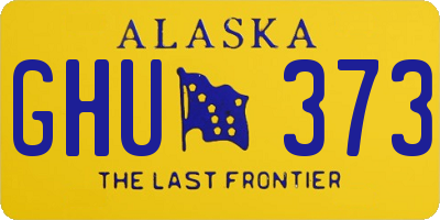 AK license plate GHU373