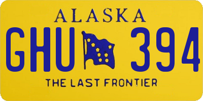 AK license plate GHU394