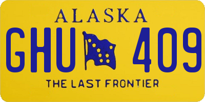 AK license plate GHU409
