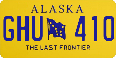 AK license plate GHU410