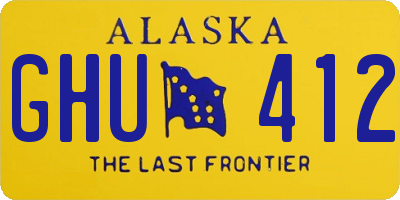 AK license plate GHU412