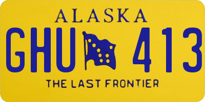 AK license plate GHU413