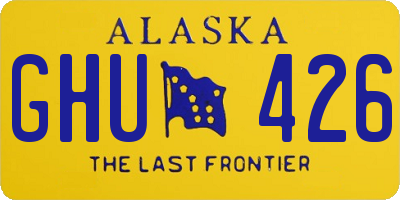 AK license plate GHU426