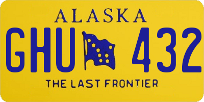 AK license plate GHU432