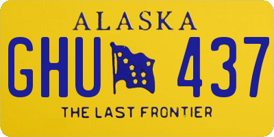 AK license plate GHU437