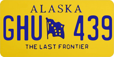 AK license plate GHU439