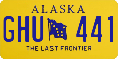 AK license plate GHU441