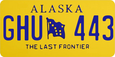 AK license plate GHU443