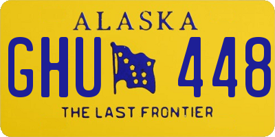 AK license plate GHU448