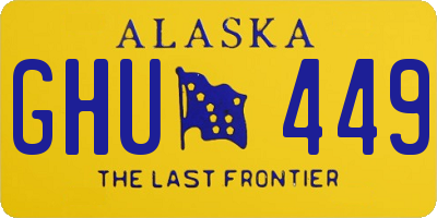 AK license plate GHU449