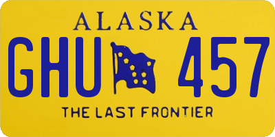 AK license plate GHU457
