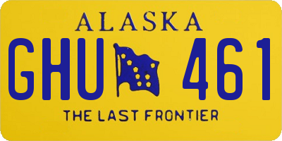AK license plate GHU461