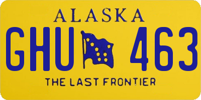 AK license plate GHU463