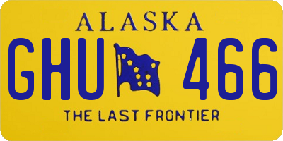 AK license plate GHU466