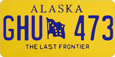 AK license plate GHU473