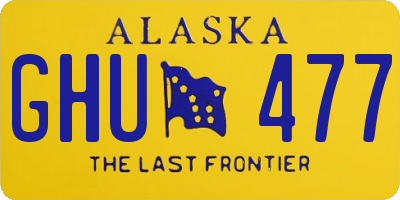 AK license plate GHU477
