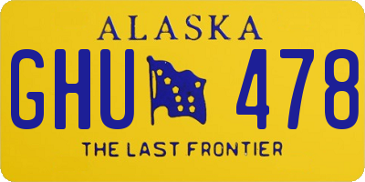 AK license plate GHU478