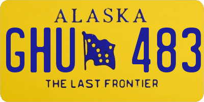 AK license plate GHU483