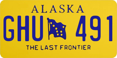 AK license plate GHU491