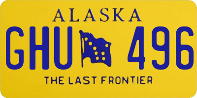 AK license plate GHU496