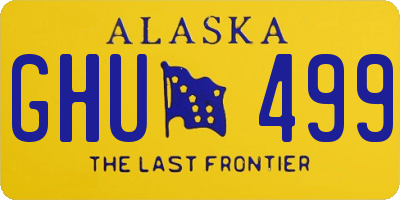 AK license plate GHU499