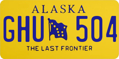 AK license plate GHU504