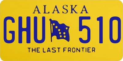 AK license plate GHU510