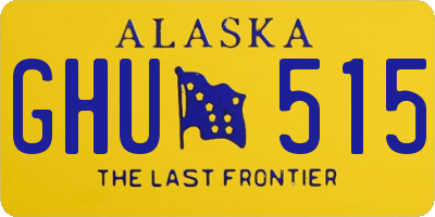 AK license plate GHU515