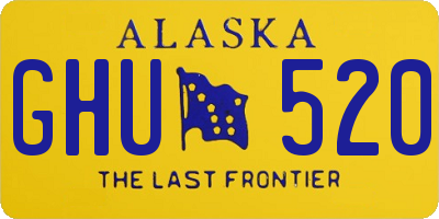 AK license plate GHU520