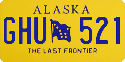 AK license plate GHU521