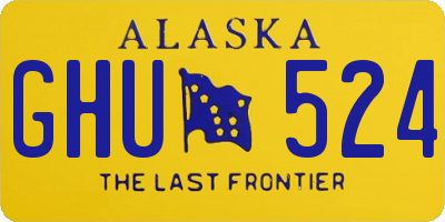 AK license plate GHU524