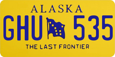 AK license plate GHU535