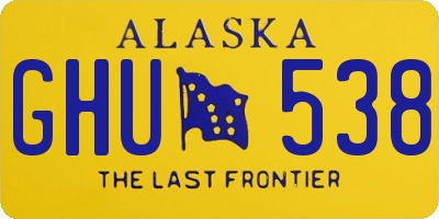 AK license plate GHU538