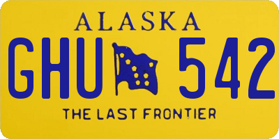 AK license plate GHU542