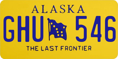 AK license plate GHU546