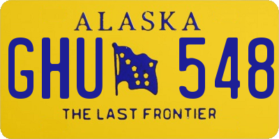 AK license plate GHU548