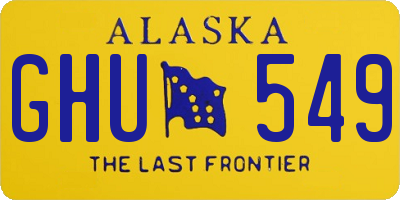 AK license plate GHU549