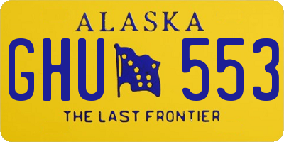 AK license plate GHU553