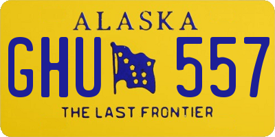 AK license plate GHU557
