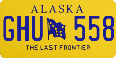 AK license plate GHU558