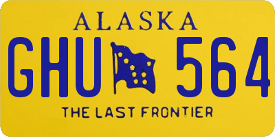 AK license plate GHU564