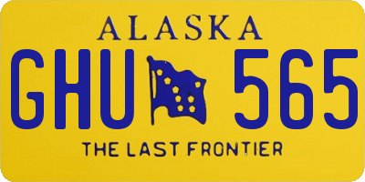 AK license plate GHU565