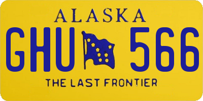 AK license plate GHU566