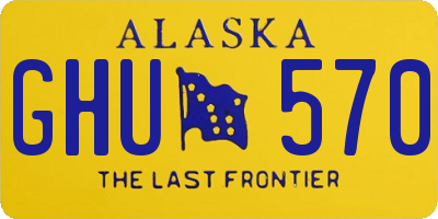 AK license plate GHU570