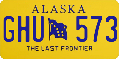 AK license plate GHU573