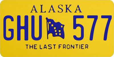AK license plate GHU577