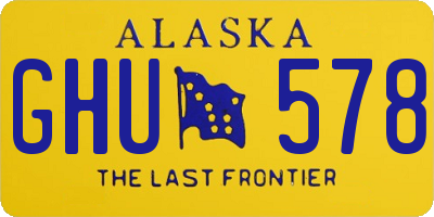 AK license plate GHU578